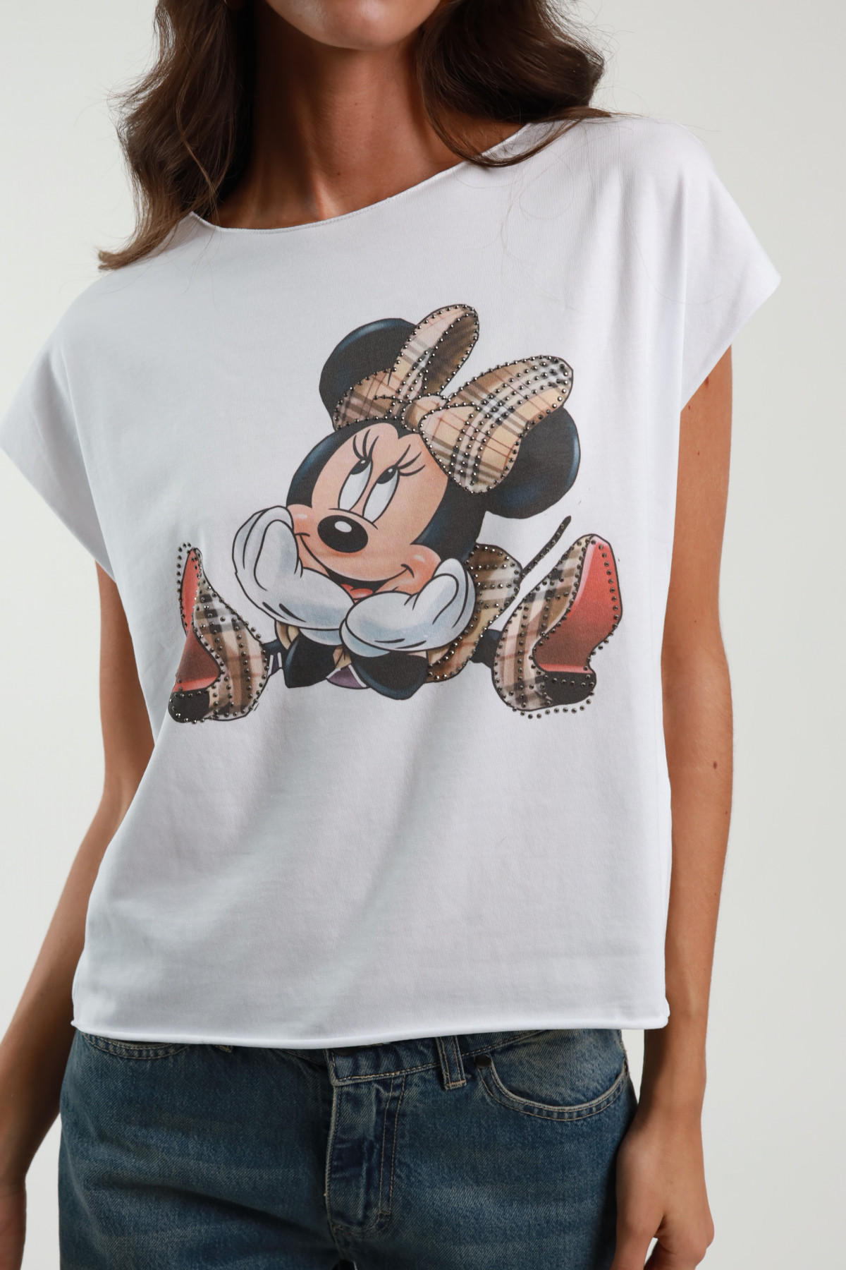 Mickey Mouse Print T-Shirt