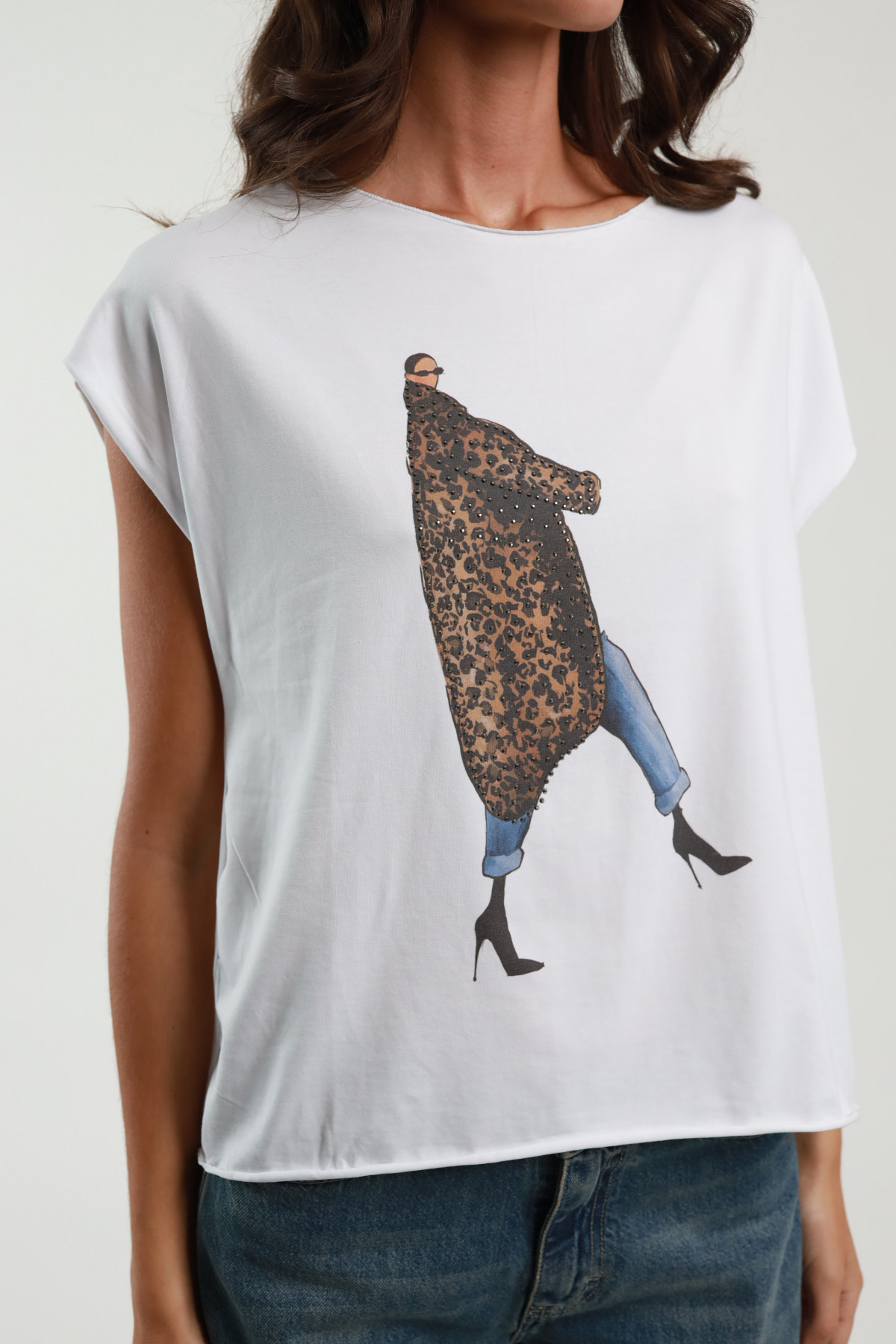 Fashion Girl Print T-Shirt