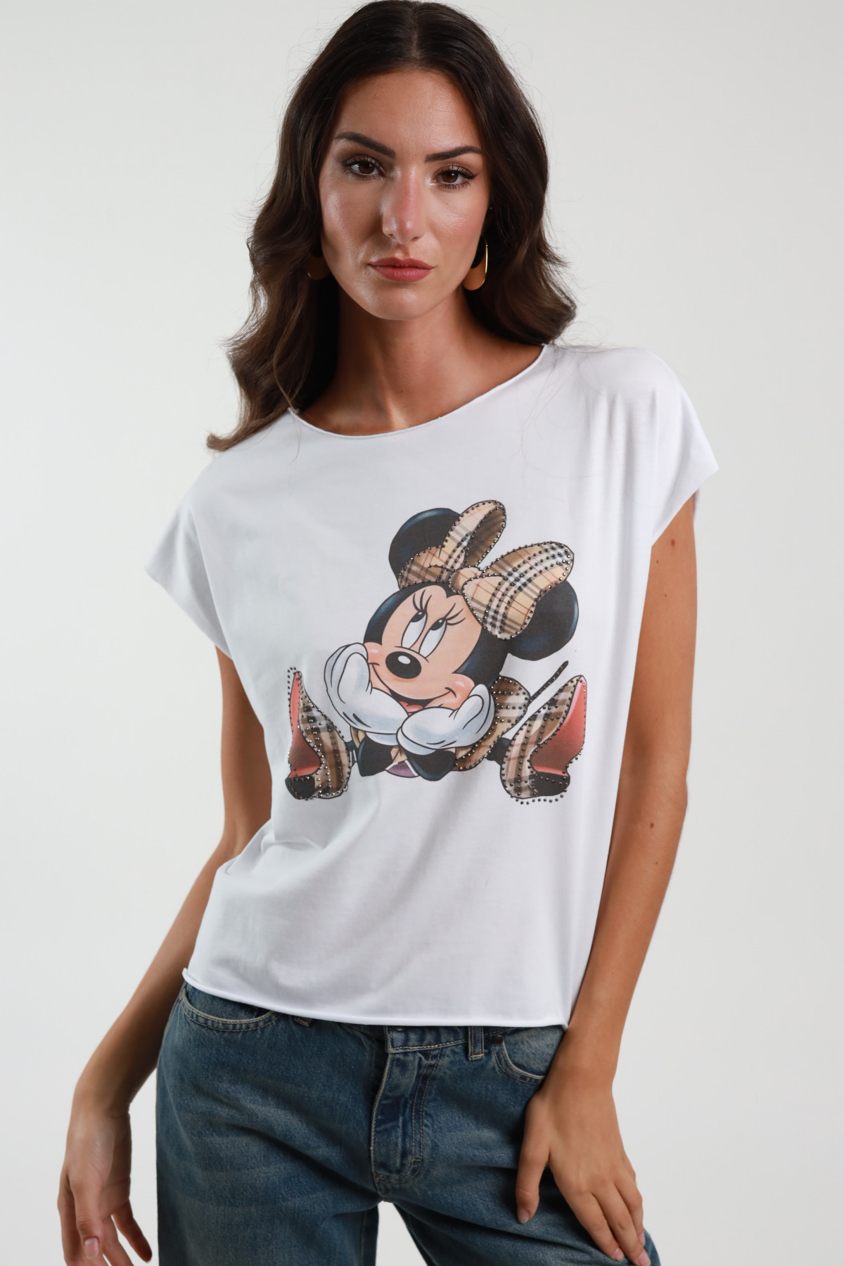 T-Shirt mit Mickey-Mouse-Print