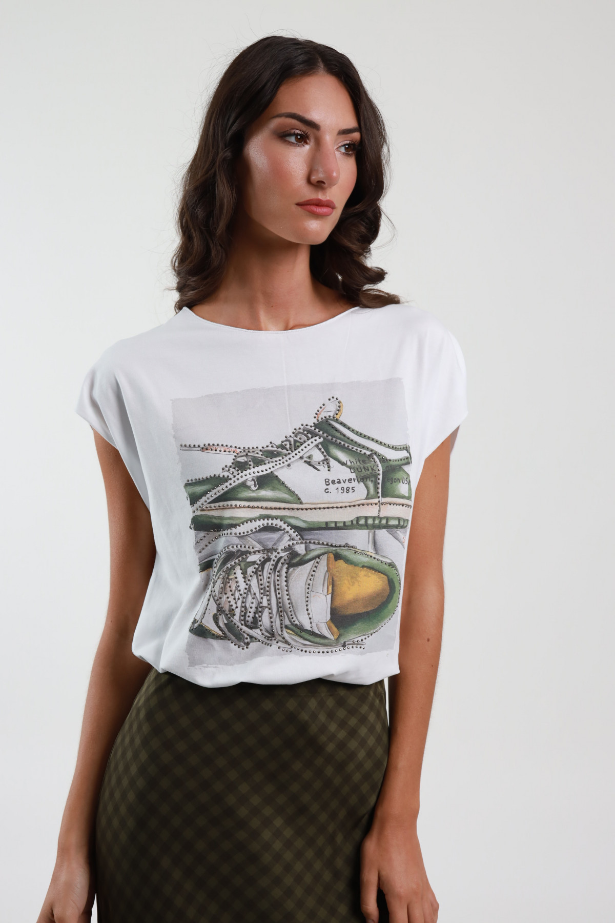 T-Shirt mit Gymnastik-Print