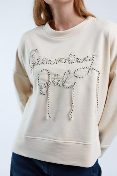 Sweatshirt mit Stickerei