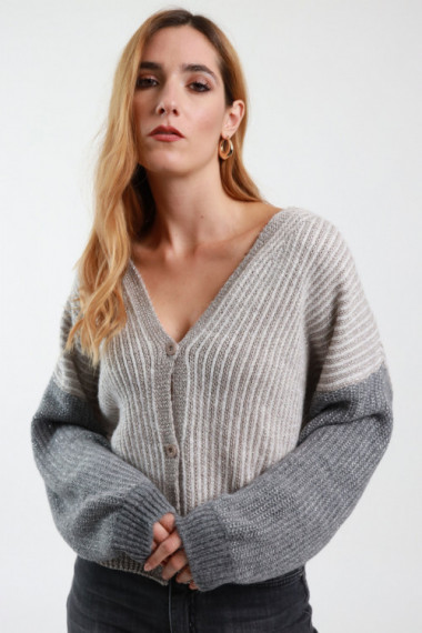 Lurex Knit Cardigan