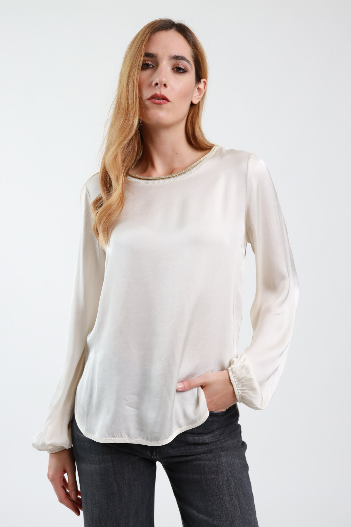 Lurex Edged Blouse