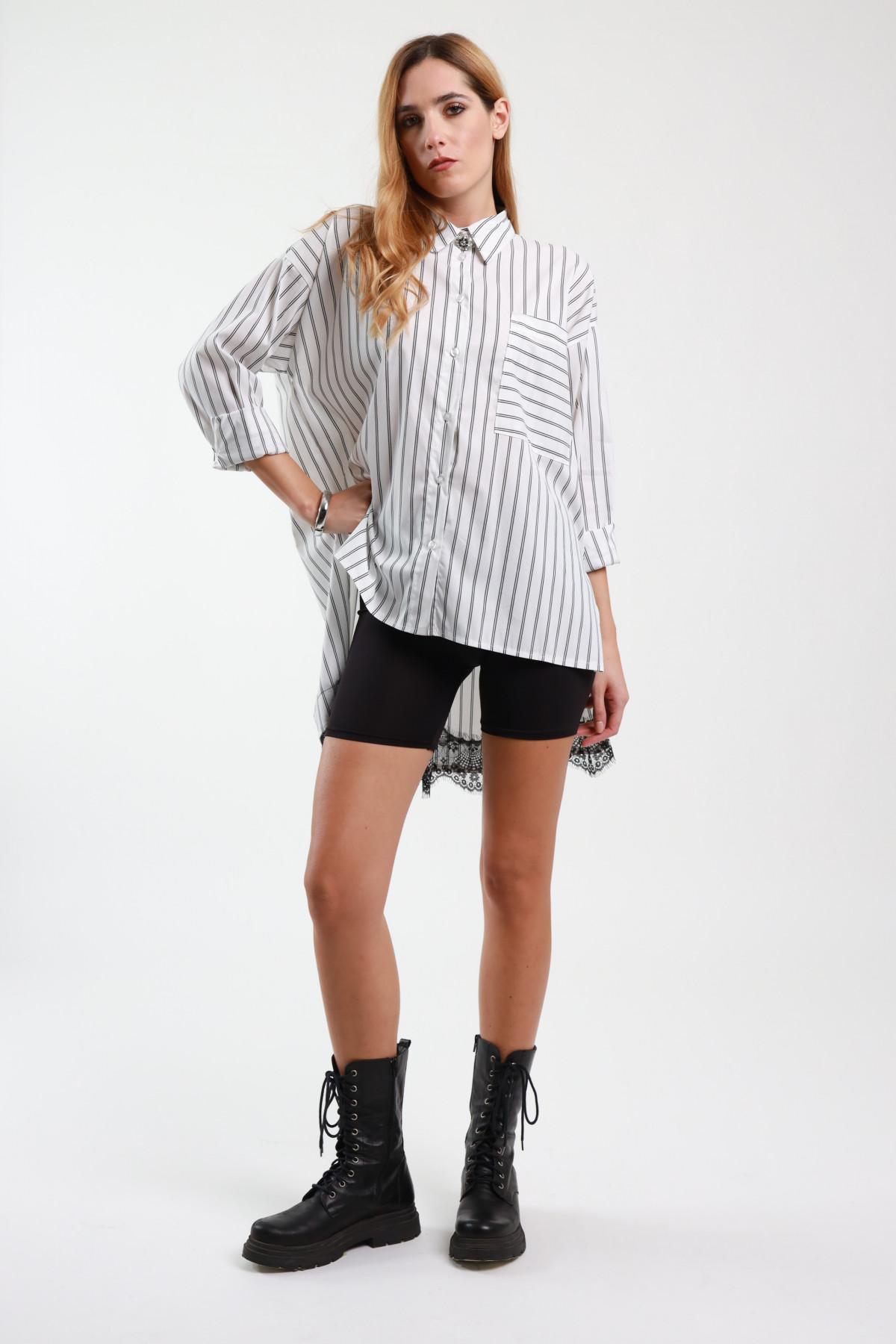 Oversized Pinstripe Shirt