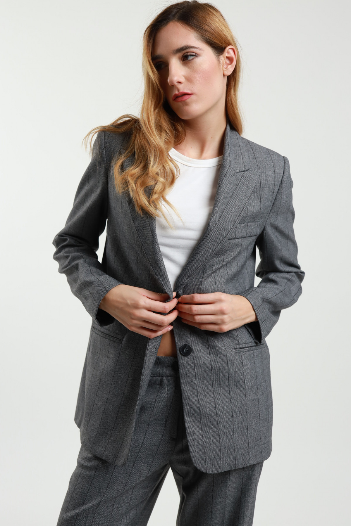 Blazer Monopetto Gessato