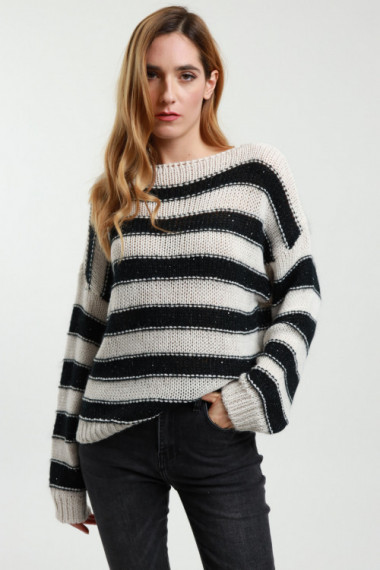 Gestreifter Pullover