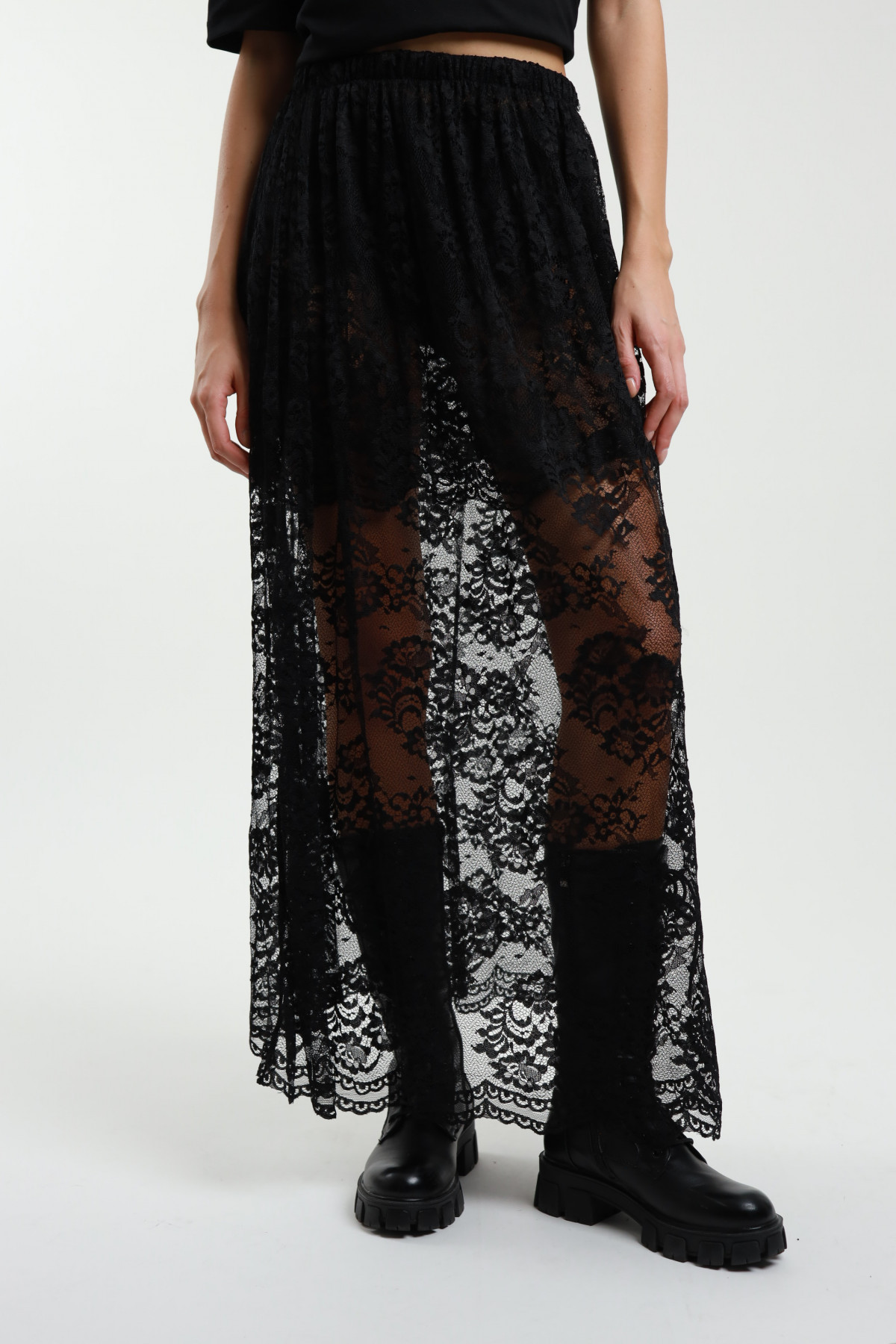 Long Lace Skirt