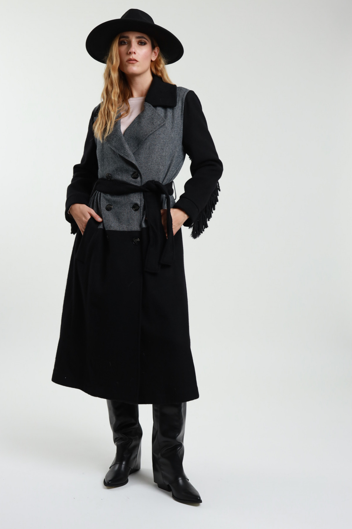 Cappotto Con Cintura