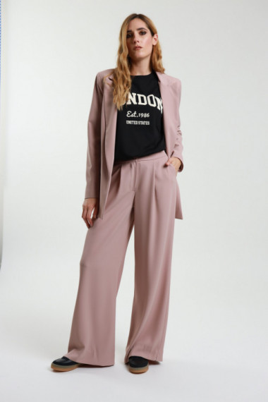 Palazzo Pants With Button