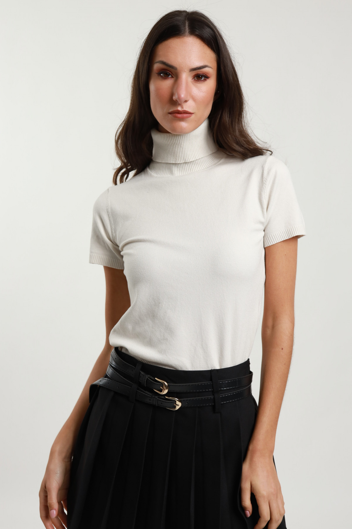 Short Sleeve Turtleneck