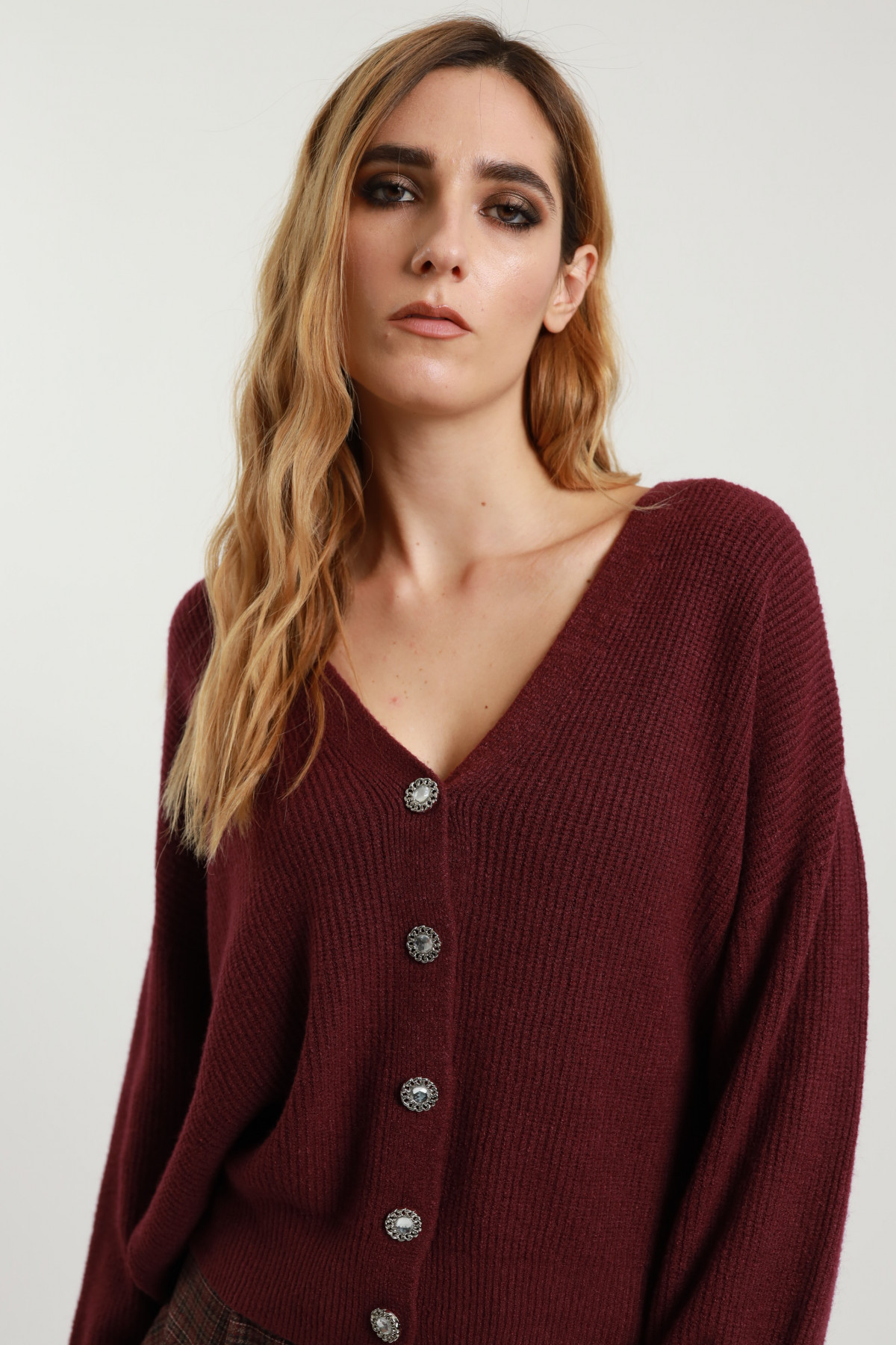 Cardigan Bottoni Gioiello