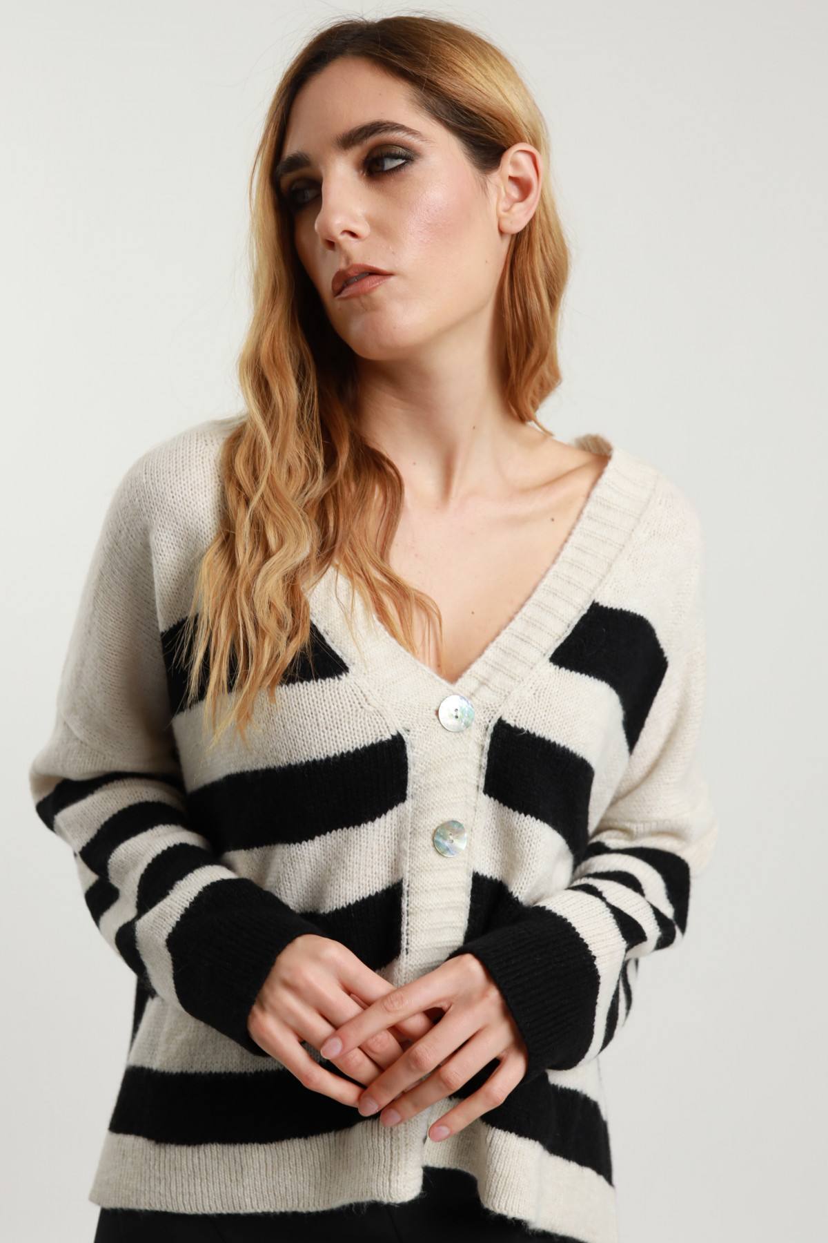 Striped Cardigan