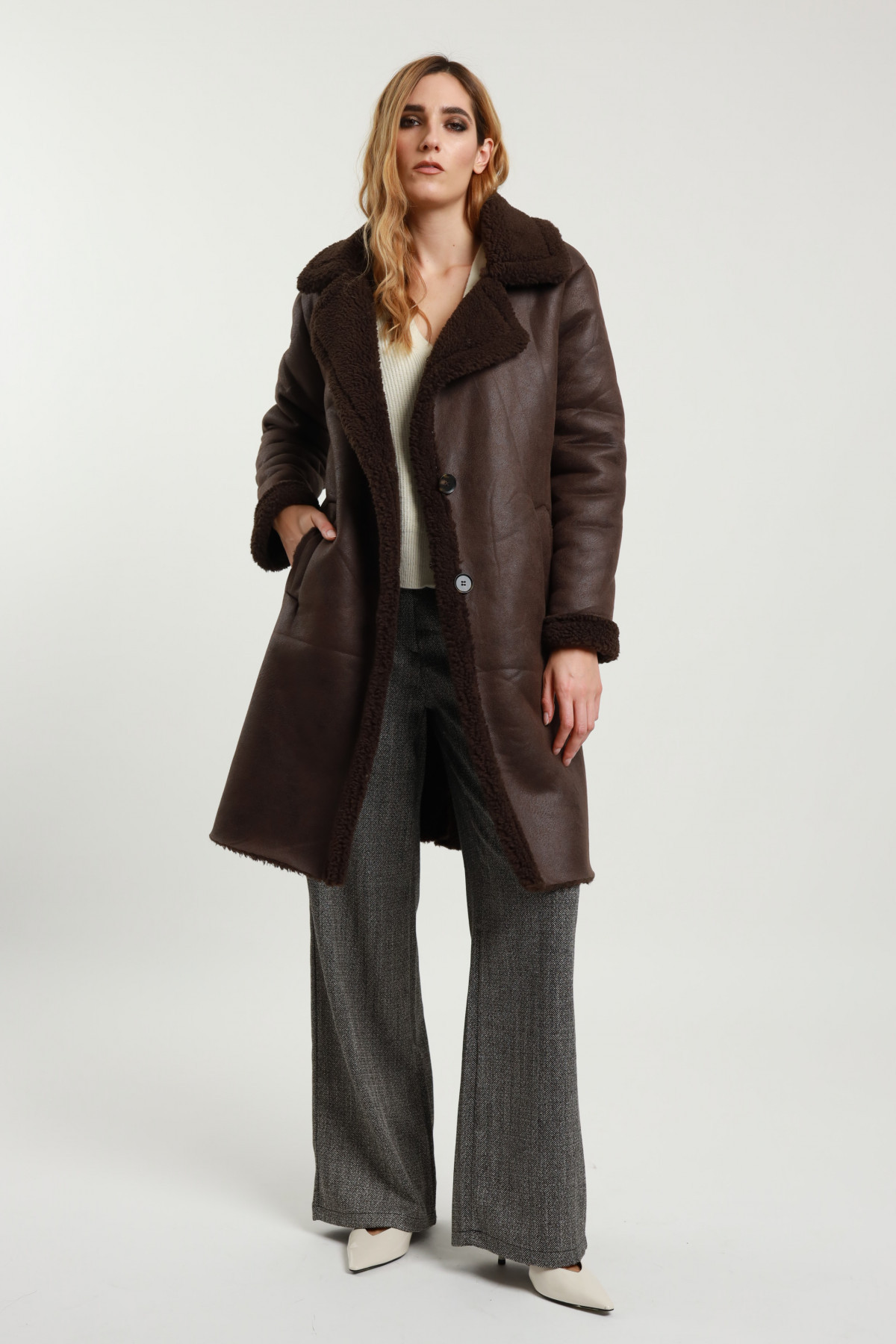 Eco-Sheepskin Coat