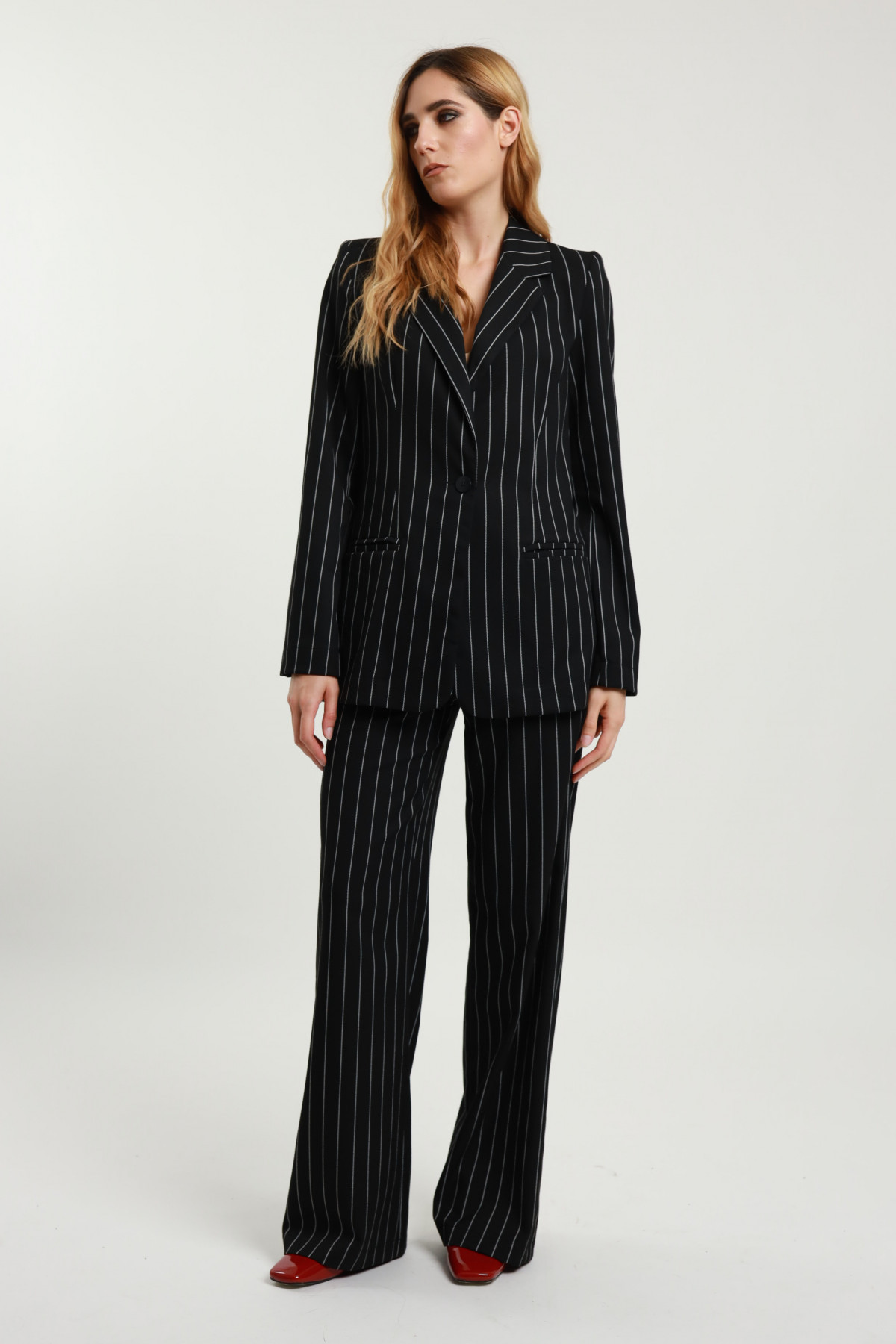 Pinstriped Trousers