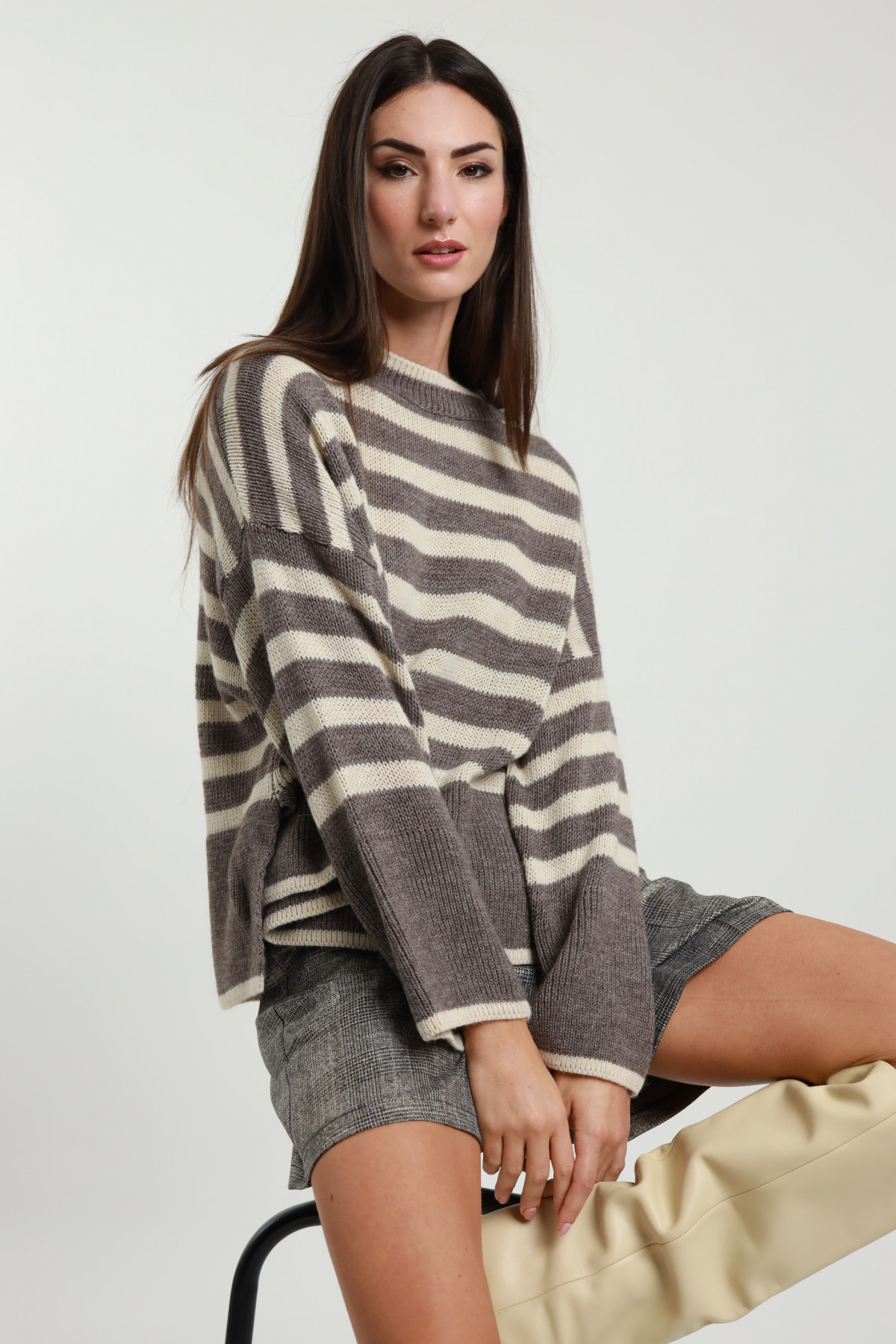 Oversized Striped Sweater