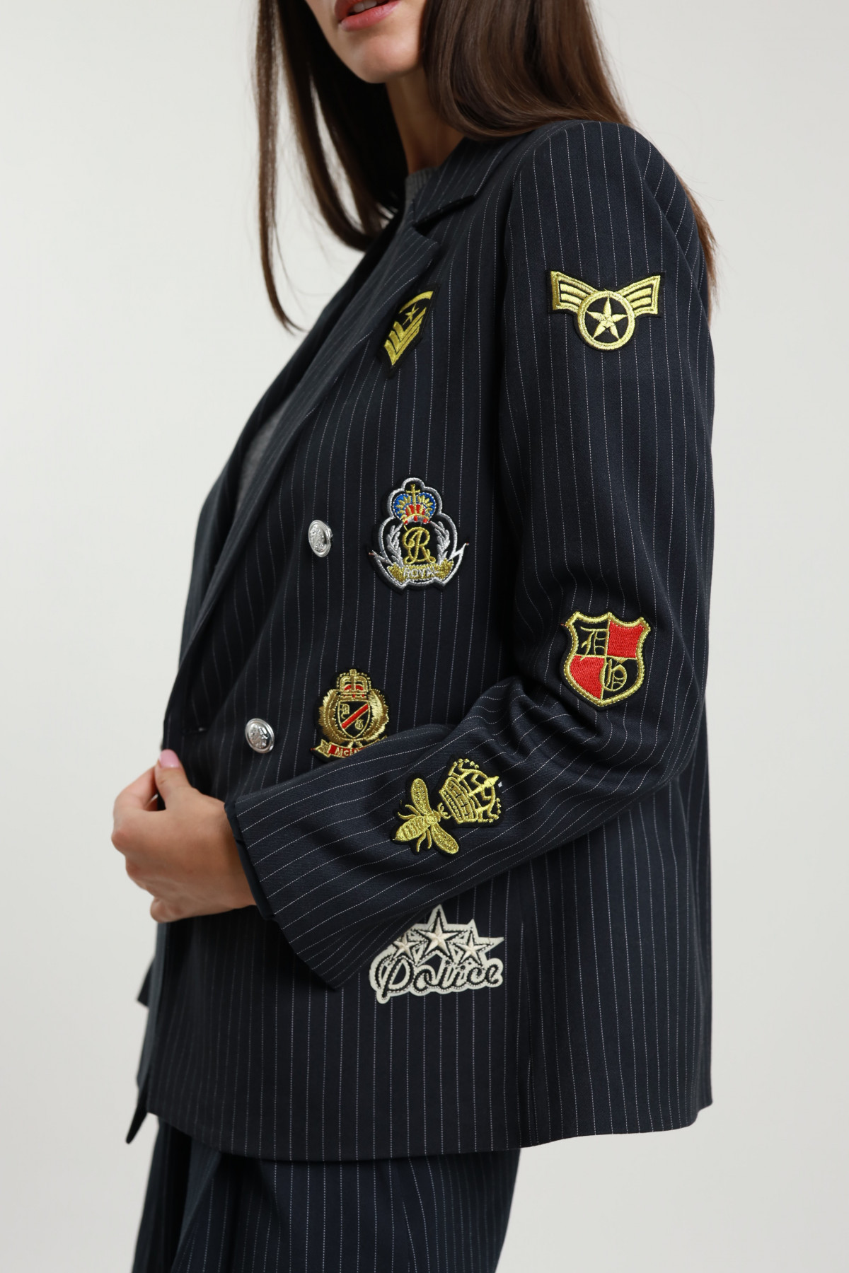 Blazer Doppiopetto con Patch