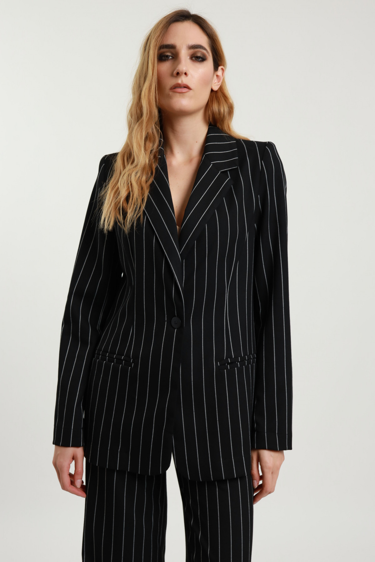 Oversized Pinstripe Jacket