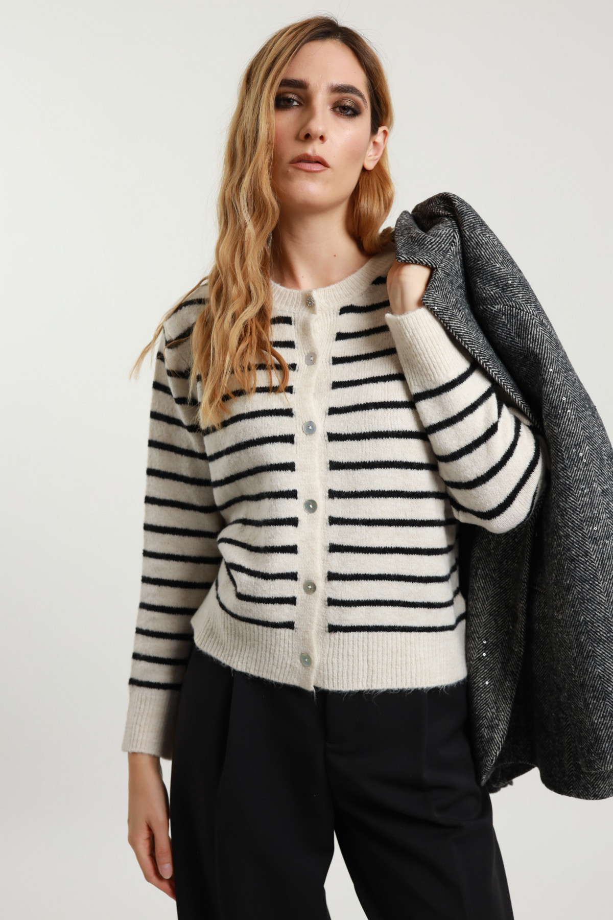 Striped Cardigan