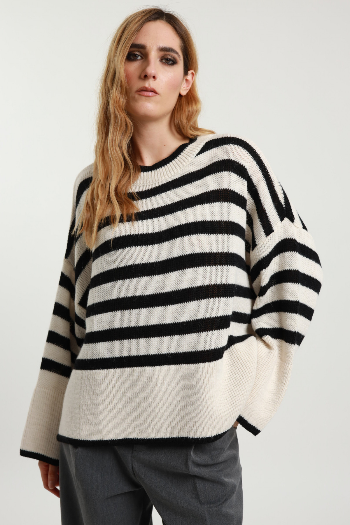 Oversized Striped Sweater