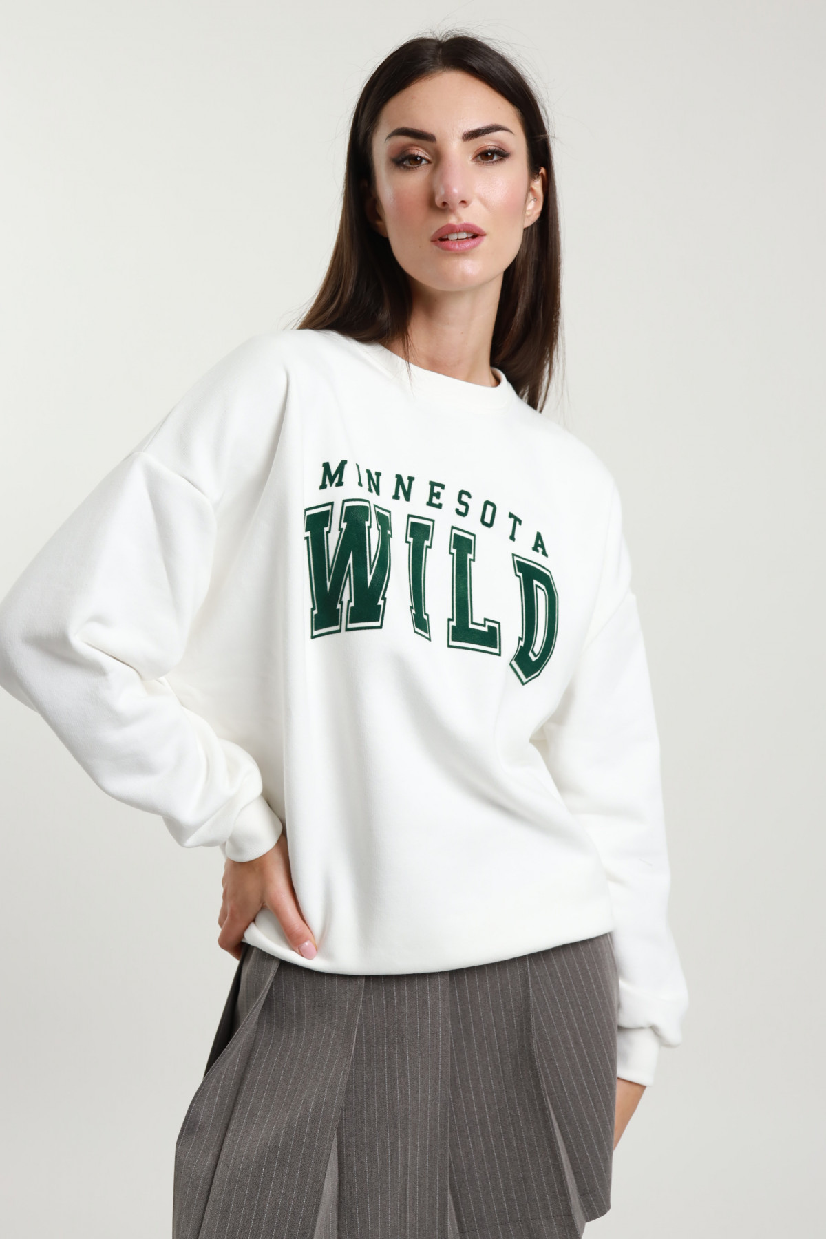 Minnesota-Sweatshirt mit Rundhalsausschnitt