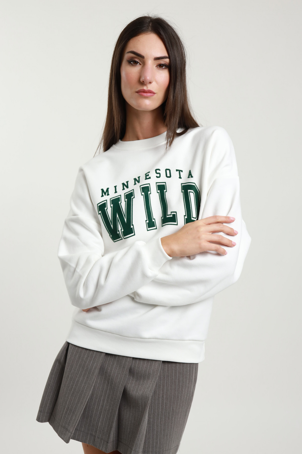 Minnesota-Sweatshirt mit Rundhalsausschnitt