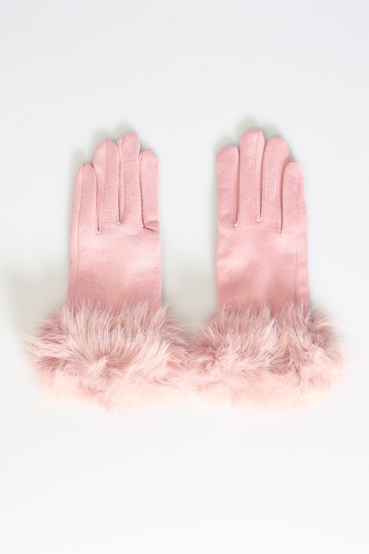 Gloves With Faux Fur