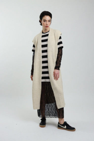 Long Boucle Vest