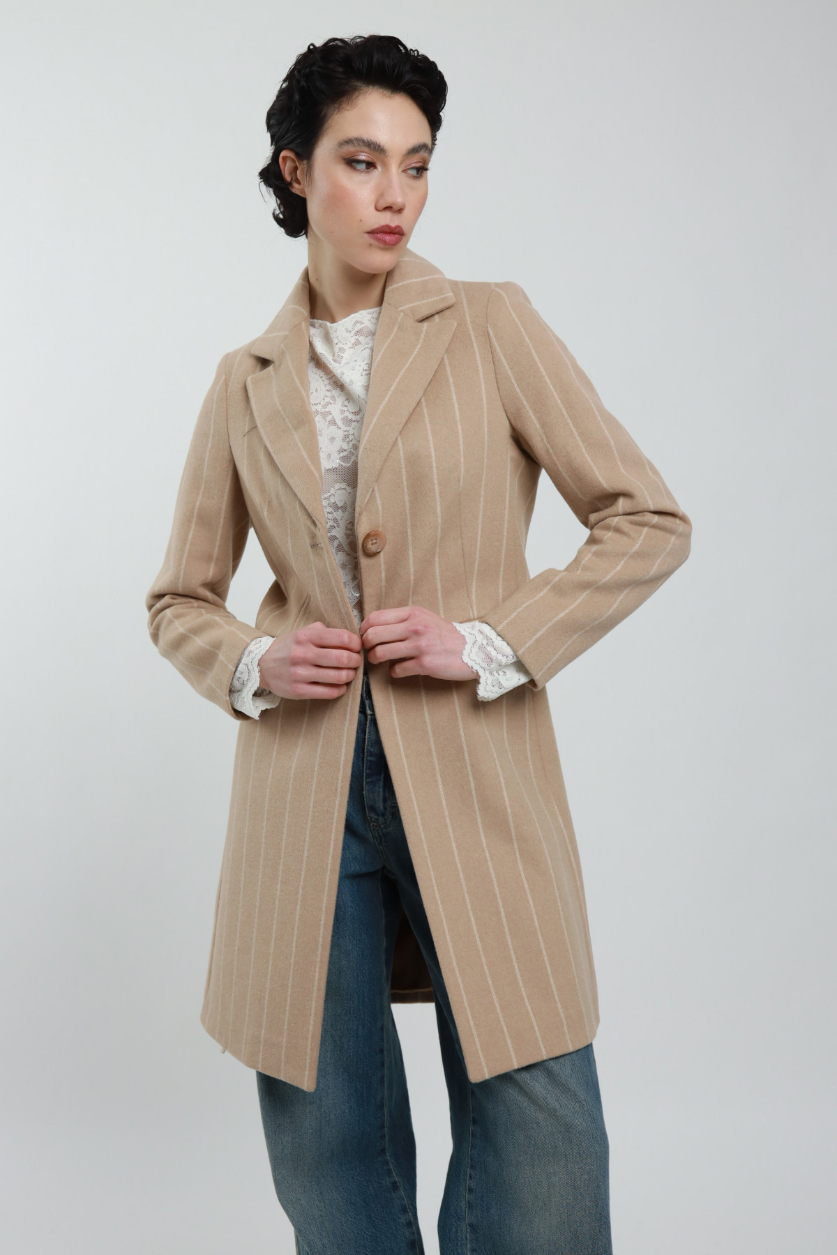 Pinstripe Coat