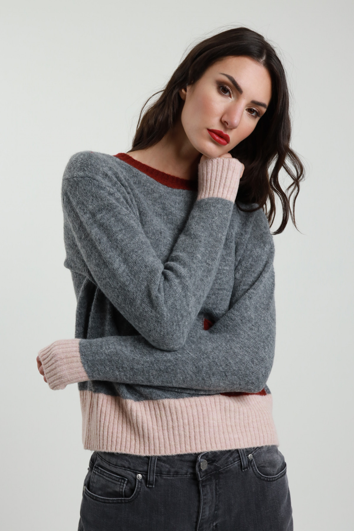 Block Color Sweater