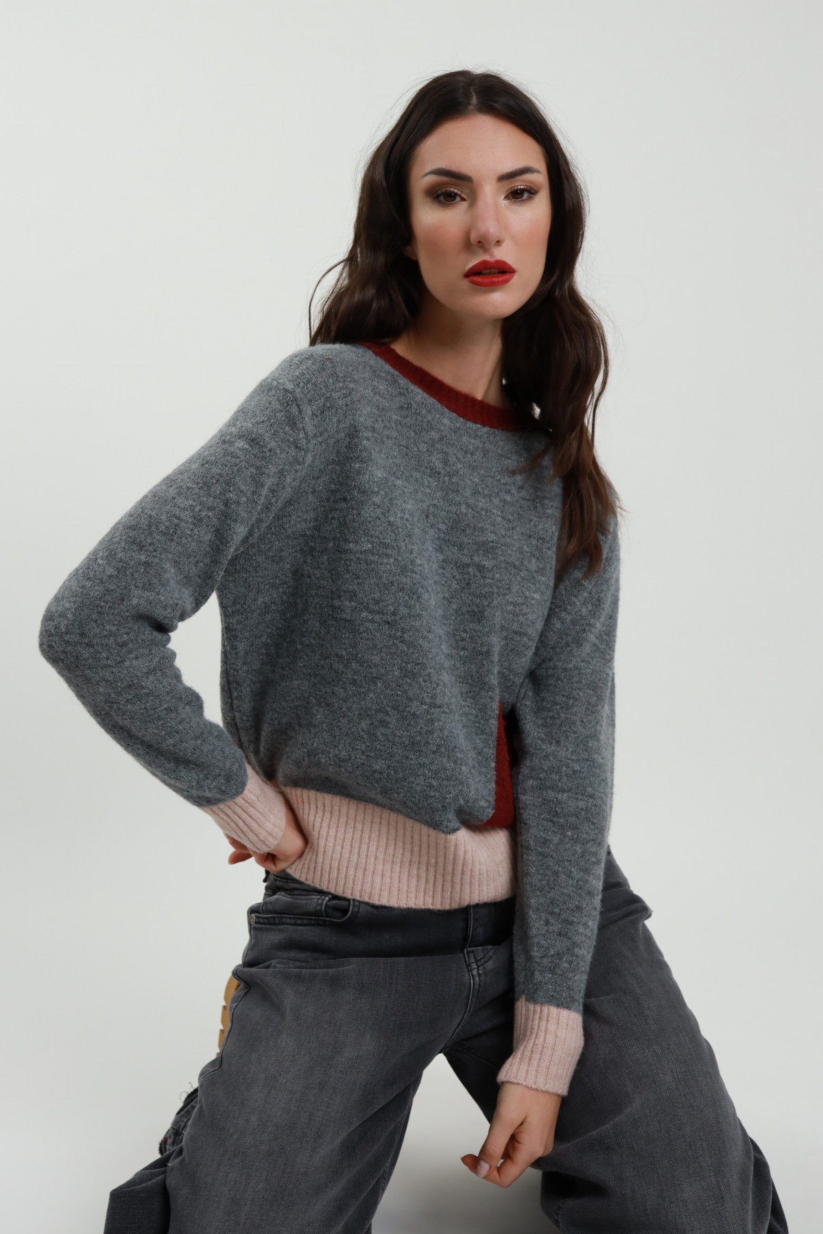 Block Color Sweater