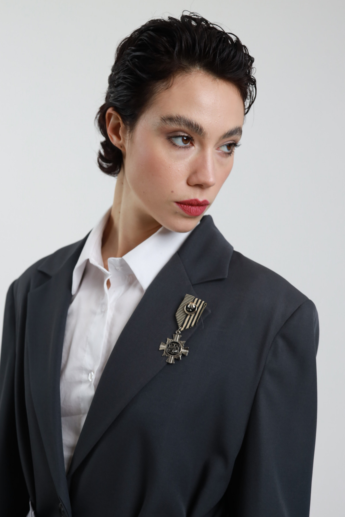 Jacket Tie and Brooch