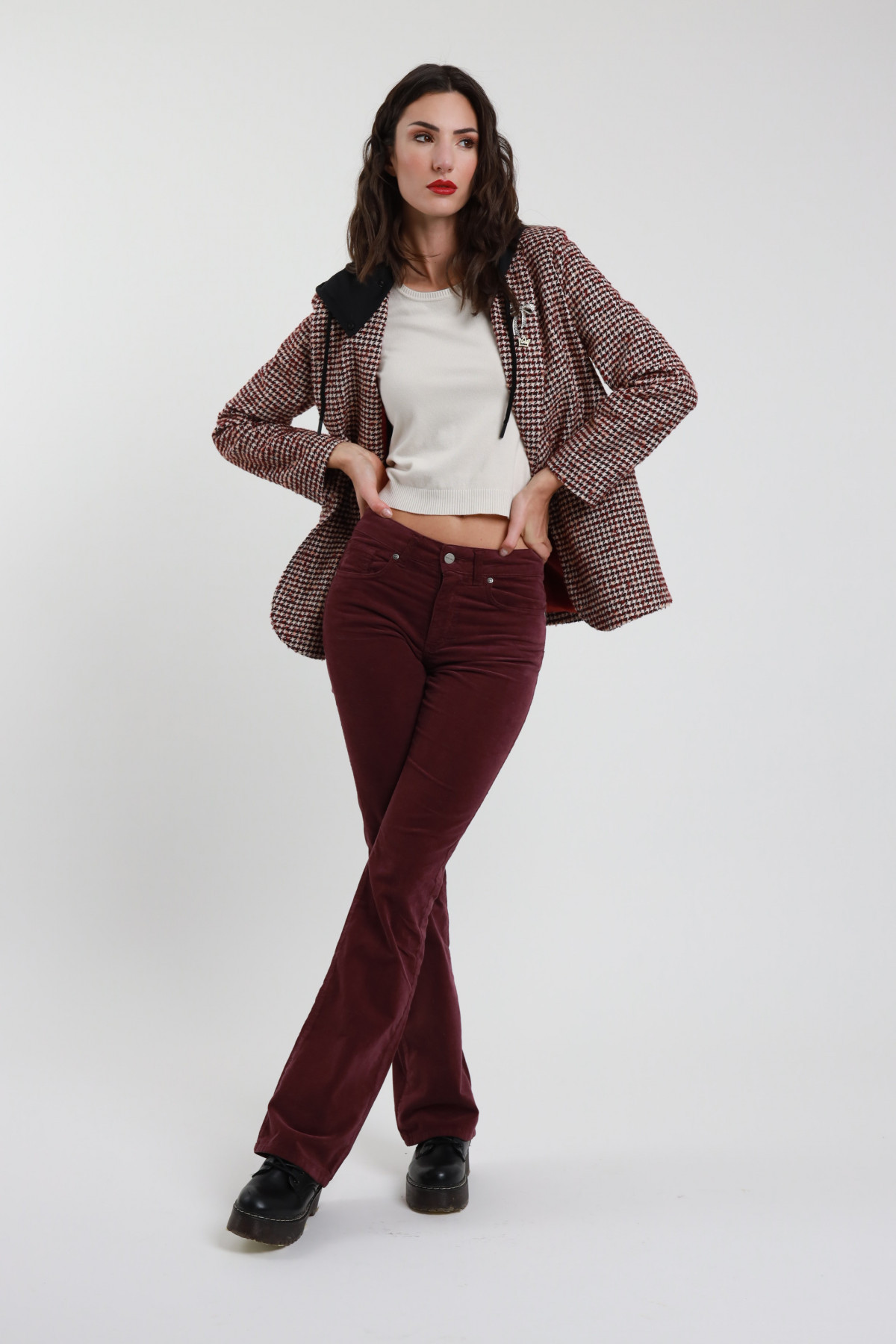 Velvet Flare Pants