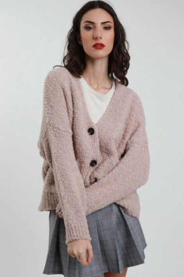 Strickjacke aus Bouclé