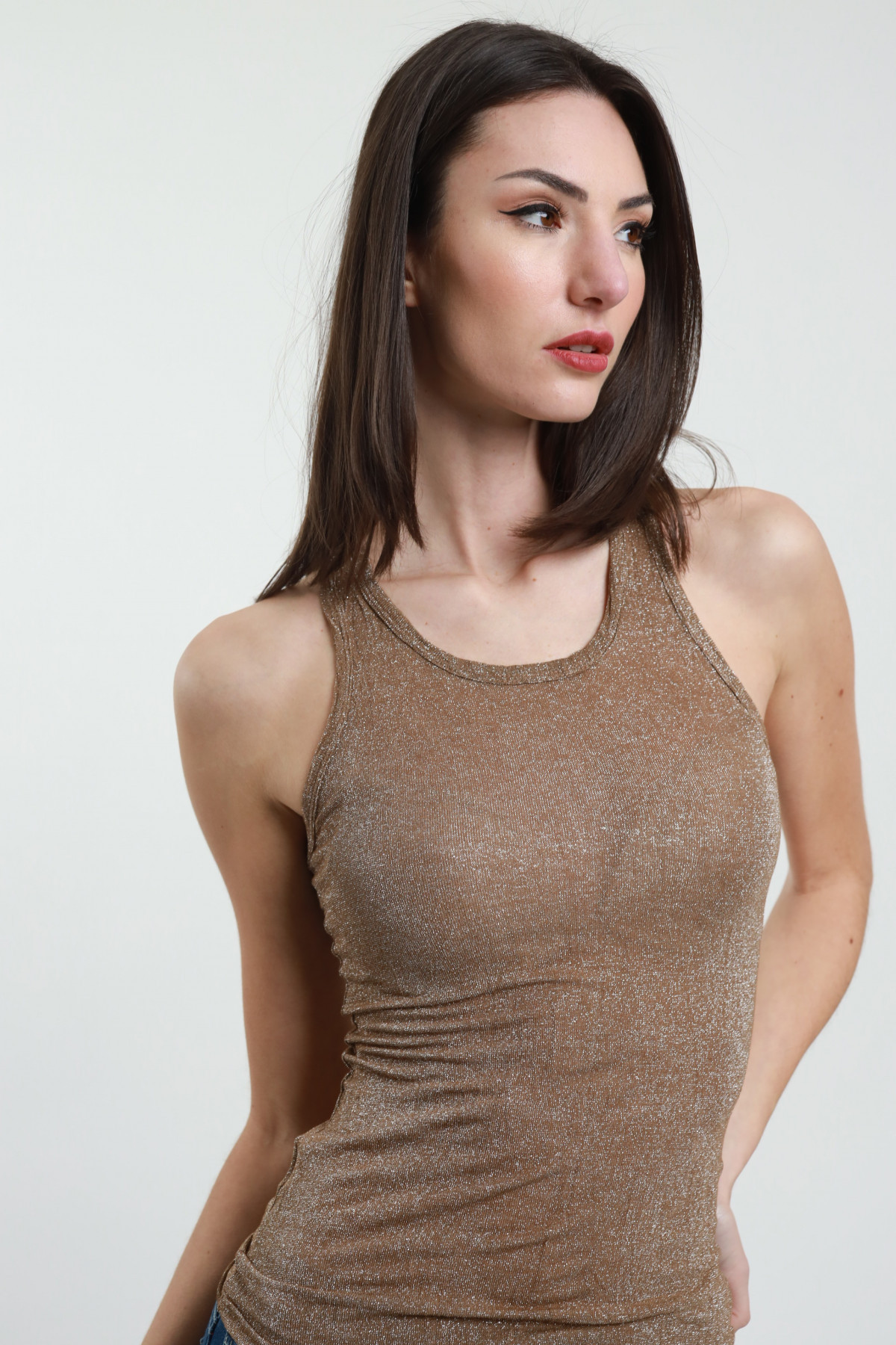 Lurex-Tanktop