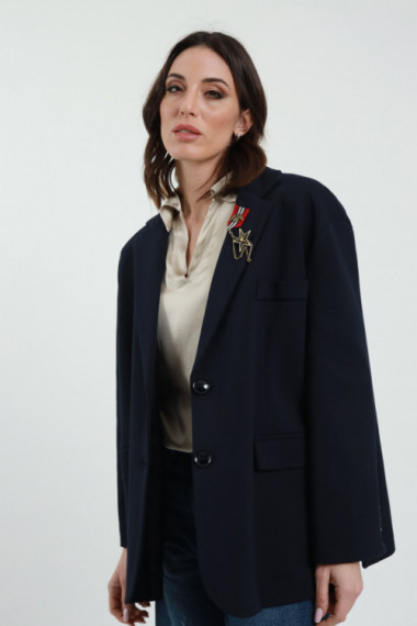 Blazer Over Brooch