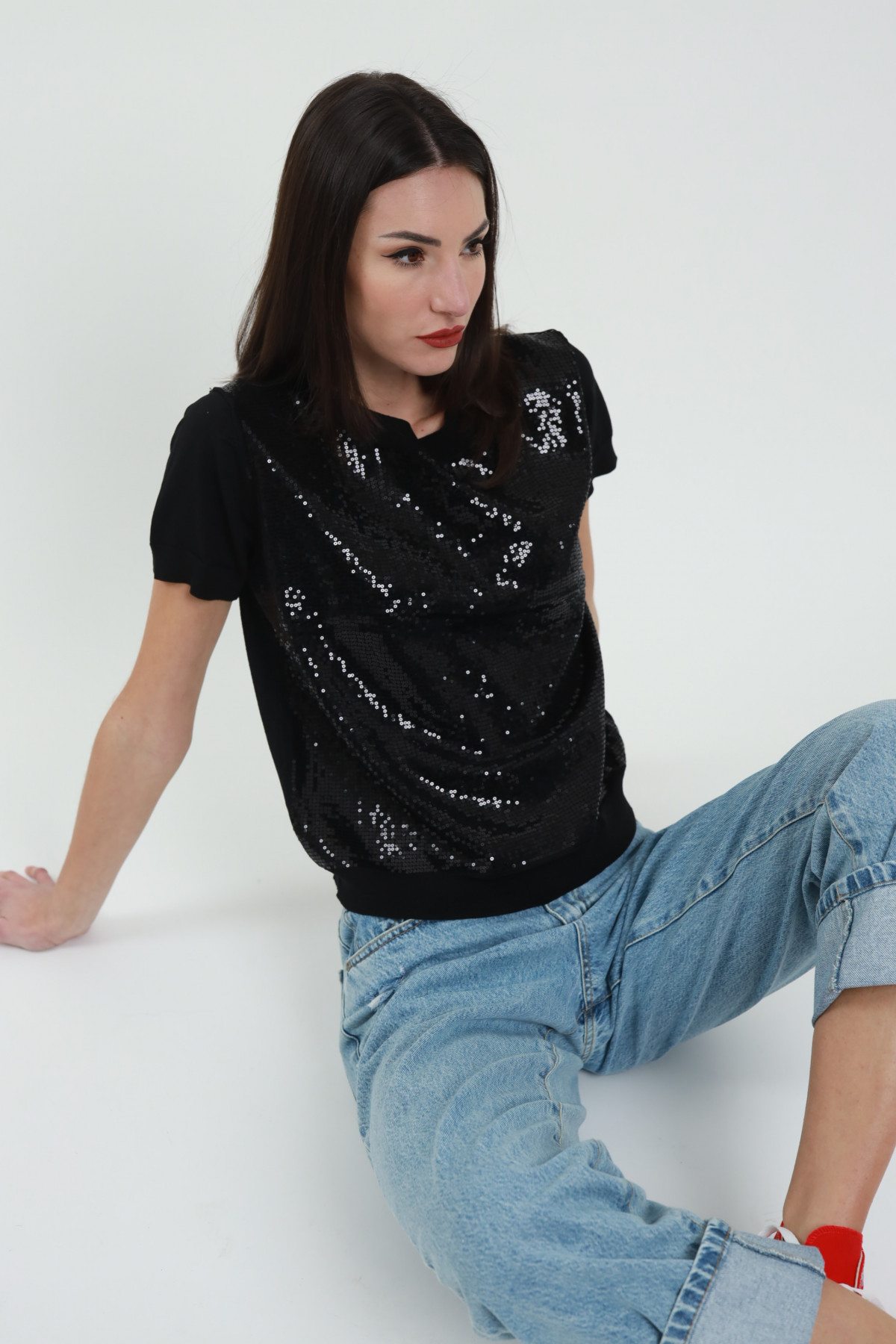 T-shirt Paillettes