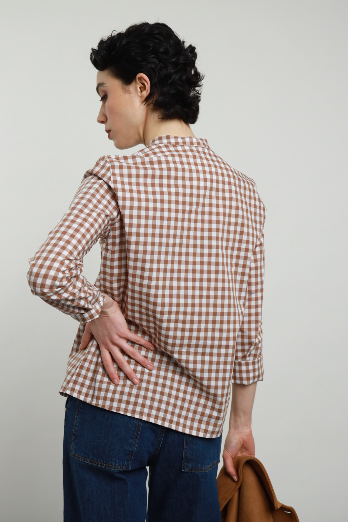 Camicia Vichy con Volant