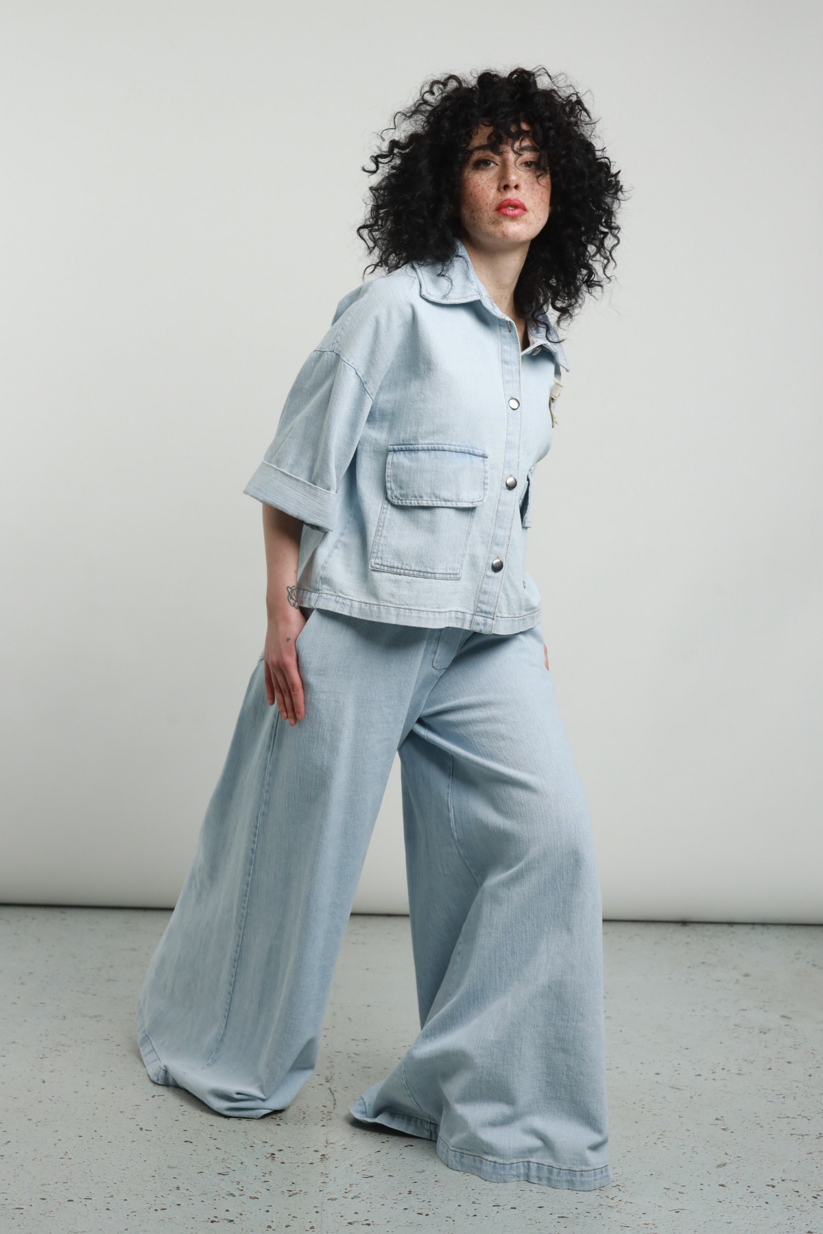 Pantalone Palazzo Denim