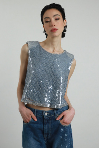 Crop Top Paillettes