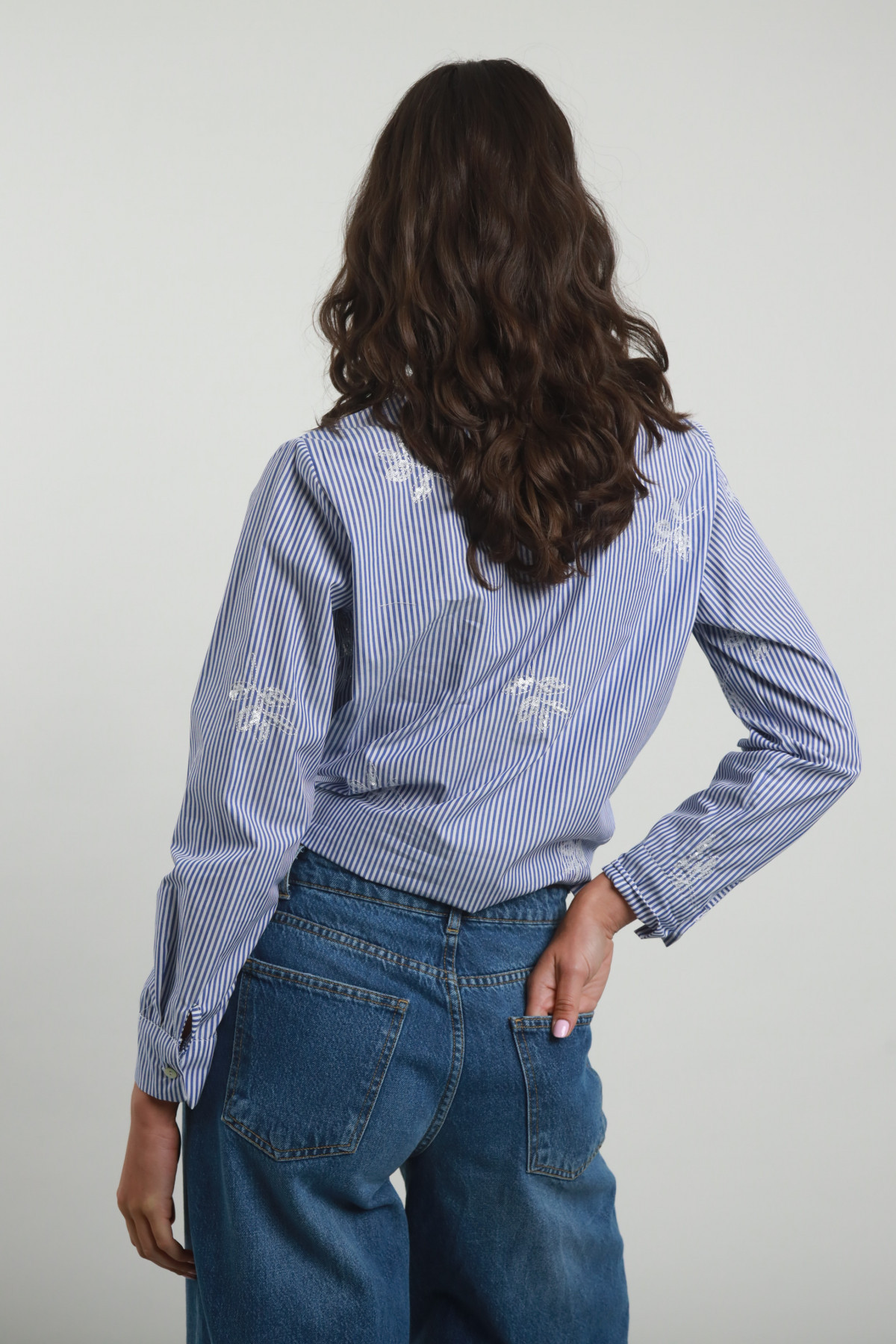 Camicia riga 100%co