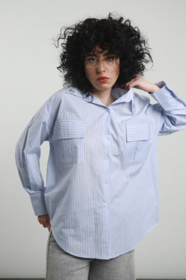 Camicia Rigata Gioiello