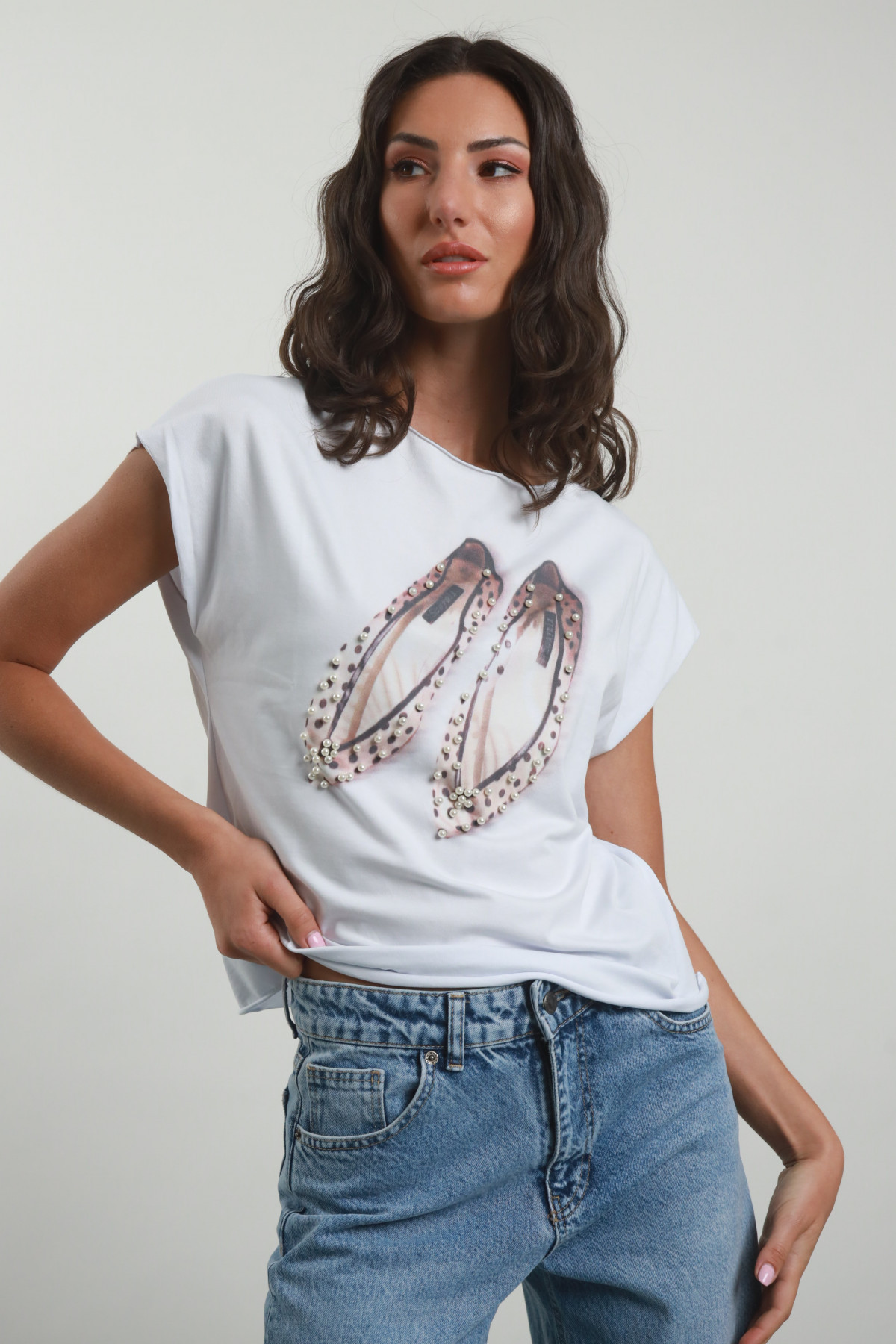 T-Shirt Stampa Ballerine