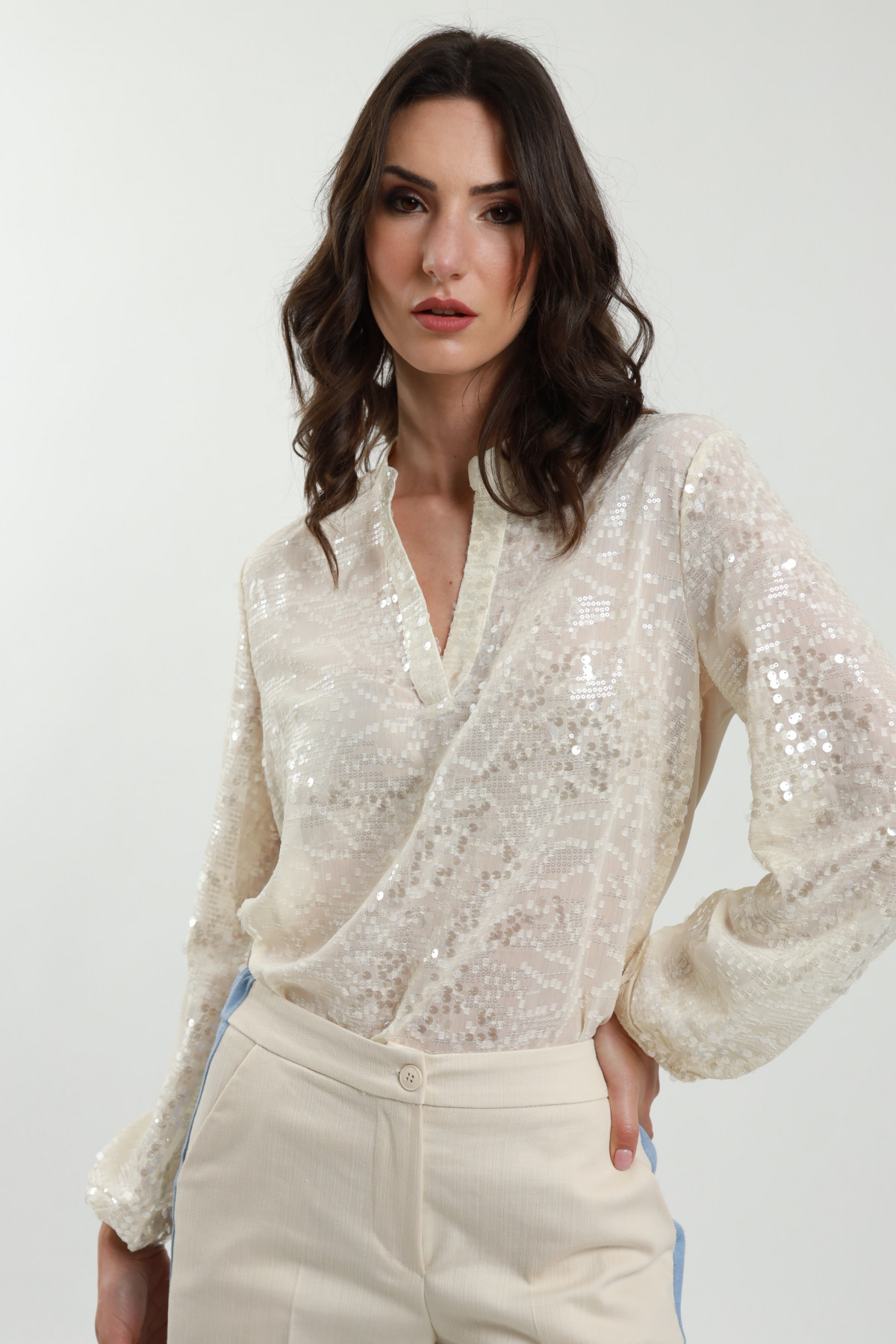 Blusa Paillettes