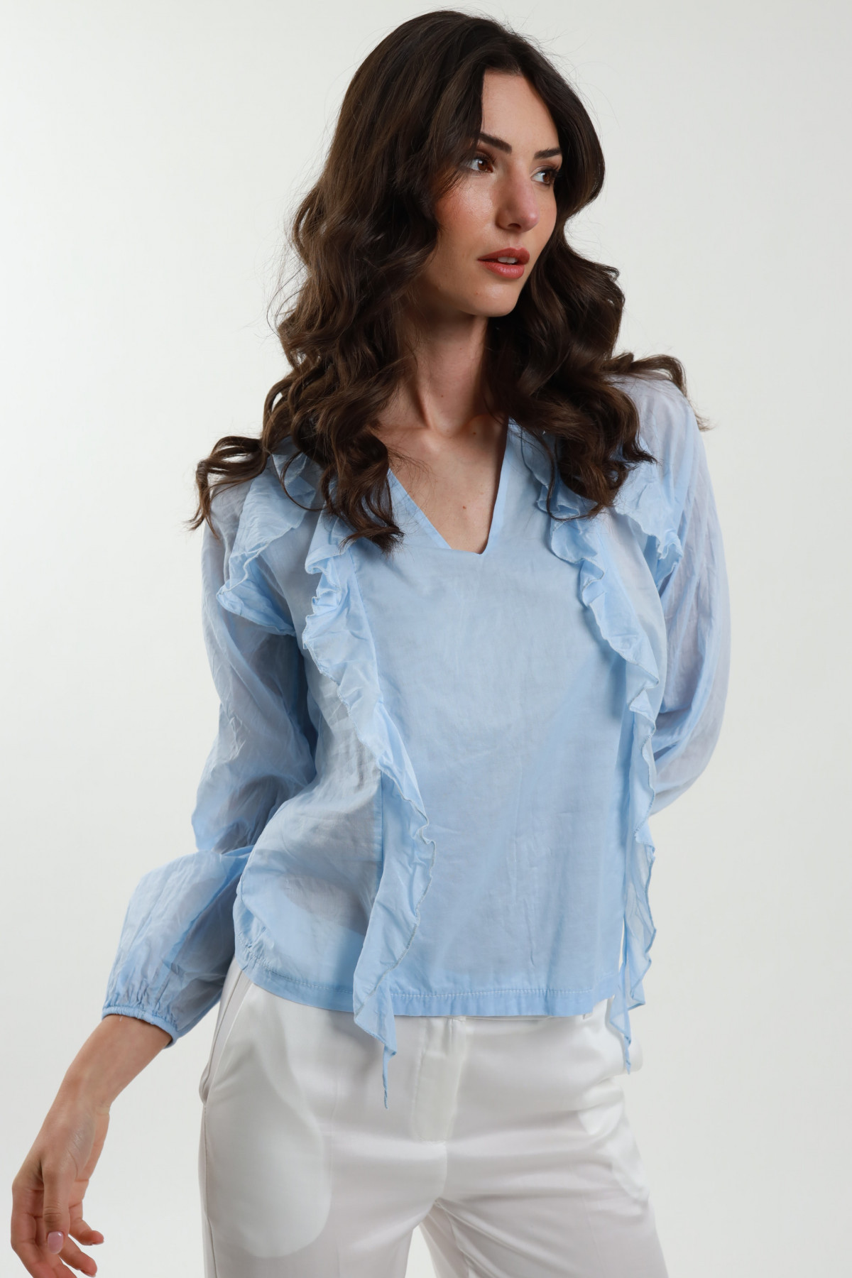 Blouse With Ruffles