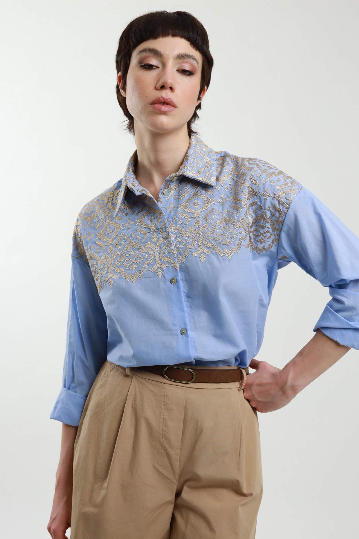 Shirt With Embroidery