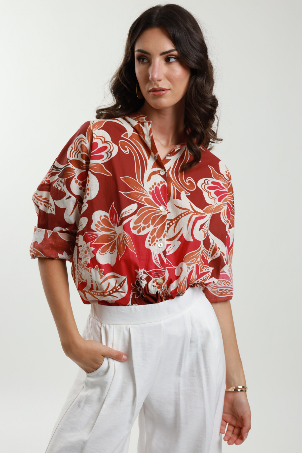 Floral Patterned Shirt