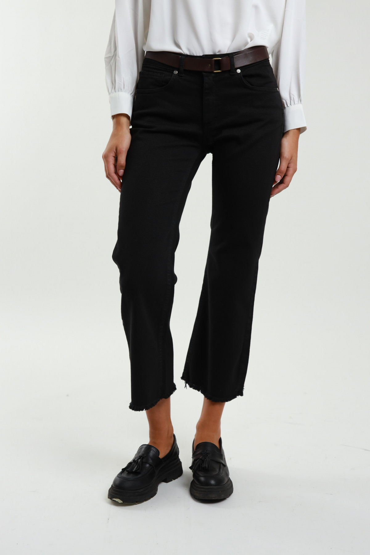 Straight Low Waist Trousers