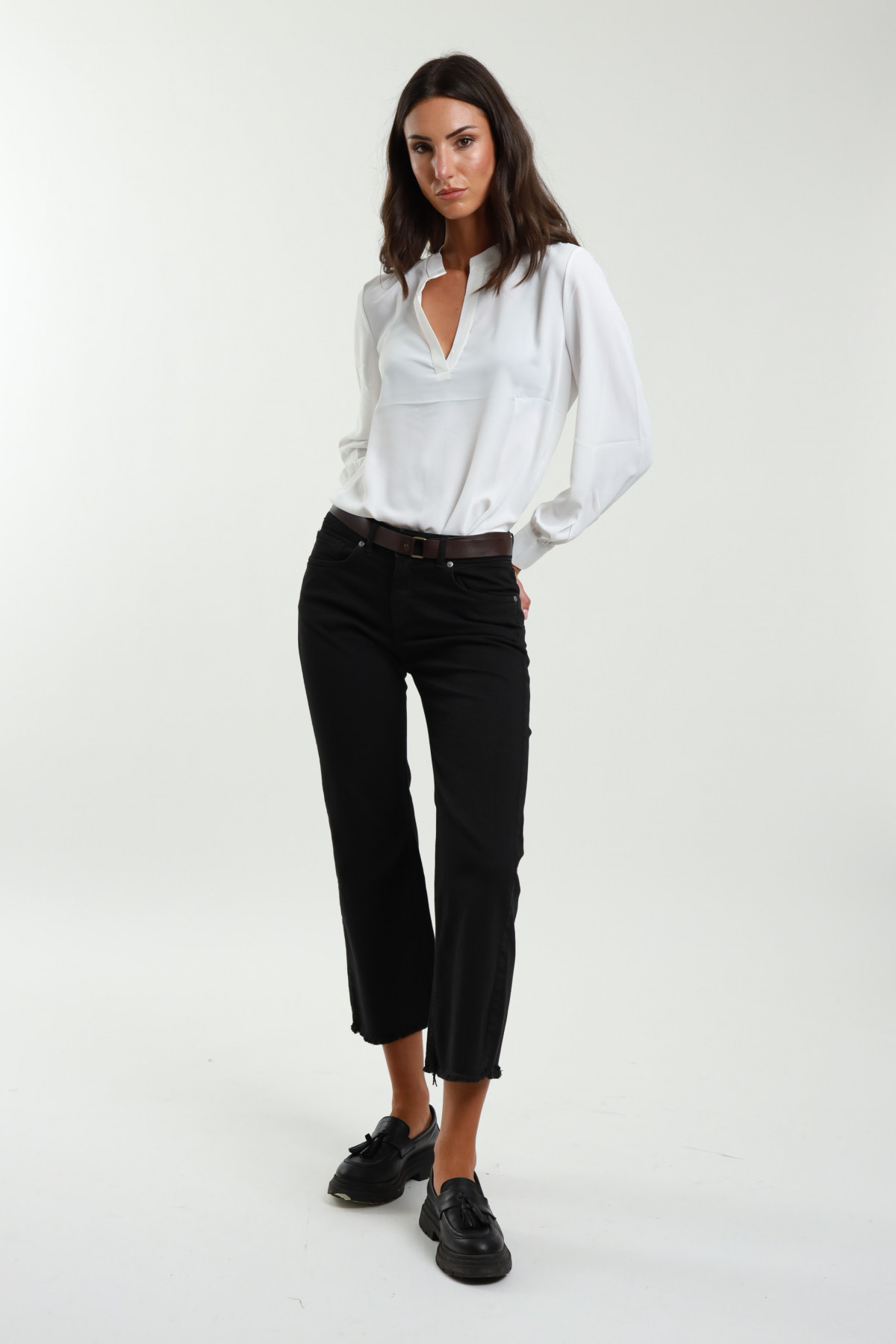 Straight Low Waist Trousers