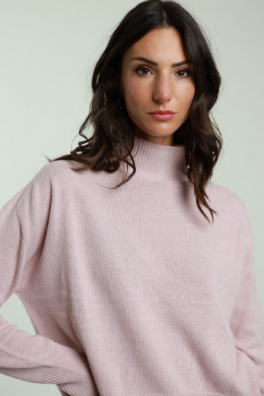 Crew Neck Turtleneck