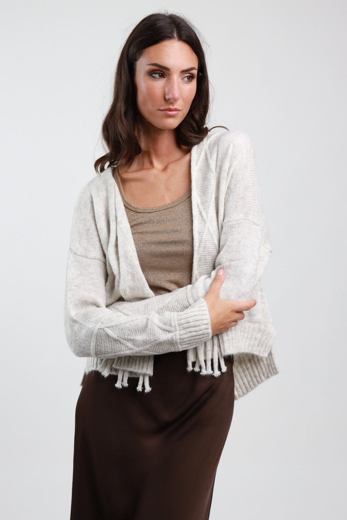 Cardigan Frange